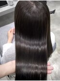 艶感溢れるチャコールグレー/髪質改善ストレート☆