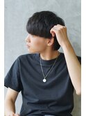 襟足ありマッシュスタイル