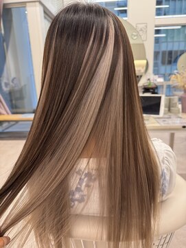 グーフィートーキョー 銀座(Goofy Tokyo) Goofy銀座/ロングアンブレラカラーブリーチダブルカラー1