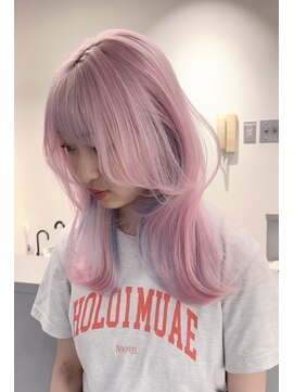 アンドソー 池袋(&so.) ハイトーンカラー/ホワイトブロンド／レイヤーカット/池袋