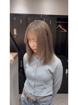 サロンドミルク 新百合ヶ丘店(salon de MiLK) ミルクティーベージュグレージュレイヤーカット新百合ヶ丘