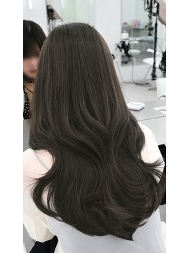 アマトウキョウ アユンチェ(AMA TOKYO×AYUNCHE) 韓国ヘア　透明感カラー　2wayバング  レイヤーカット   顔周り