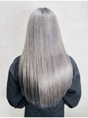 黒髪クラゲヘアーオリーブグレー小顔ココアベージュ