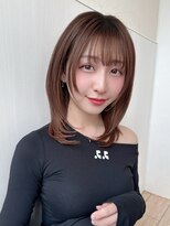 アフロート エル 大阪(AFLOAT L) 顔周りレイヤー/ココアベージュ/ショコラブラウン