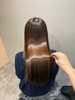 イオエ 西梅田(ioe)&nbsp;ブリーチなしカラー／髪質改善/ミルクティーベージュ/顔へア