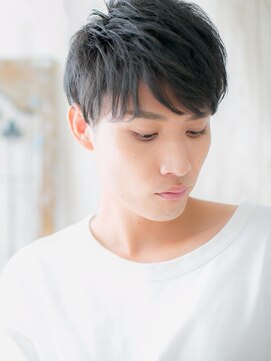 モッズヘア メン 南越谷南口店(mod's hair men) 斜めバング決まるダークアッシュ爽やかメンズカットZ南越谷