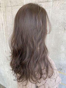 ユニ バイ マグ 長野店(Uni.by Mag) 大人可愛いブリーチなし透明感カラーグレージュ