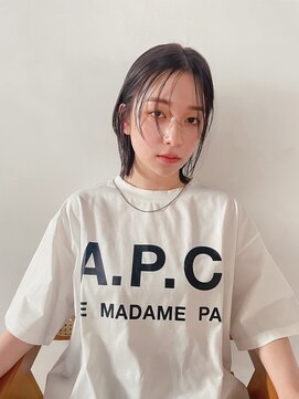  fit stand 千葉/ショートボブ/カット/パーマ/ダブルカラー/トリートメント/縮毛矯正 イメチェン/ピンクベージュ/アンブレラカラー[千葉]