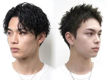 ノイセル(Noisyle)の写真/シャドウパーマ×メンズカットで創る,抜け感大人カジュアルstyleが大人気◎[西長堀/眉毛/MEN'S/学割U24]