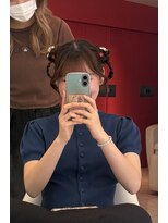 サロンドユーウ ガール(SALON DE YOW GARE) チャイナ風ツインお団子アレンジ