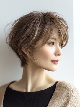 ハーツ(Heart's) 白髪ぼかし脱白髪染め似合わせカット40代50代60代