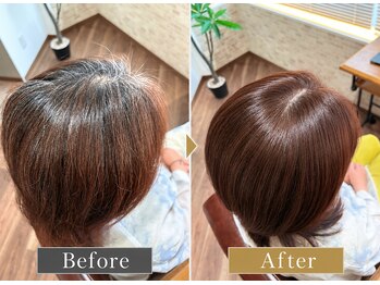 グロース(growth)の写真/《盛岡菜園》40代から始める、頭皮に負担をかけない白髪染め。