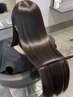 大人女性のうる艶暗髪カラーカット髪質改善TR