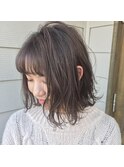 暗髪ボブ