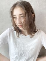 アイティー バイ アルバム 浦和店(IT by ALBUM)&nbsp;似合わせカットマロンベージュウェーブミディアム_47948