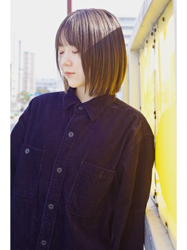 コーン ヘアデザイン(cone hair design) 【インナーブリーチ】切りっぱなしボブ