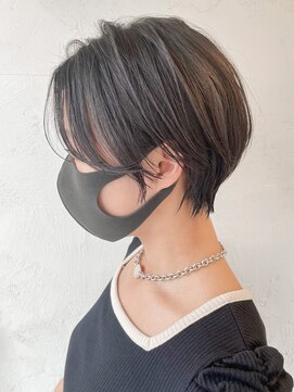 アイティーバイアルバム 松戸店(IT by ALBUM) ナチュラルショート_ミニウルフテラコッタくすみブルー_ba338632