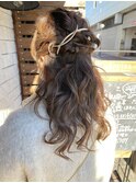 ハーフアップ_ヘアアレンジ