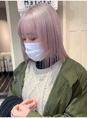 ba387ニュアンスカラー2wayバングヴェールカラーオン眉ショート