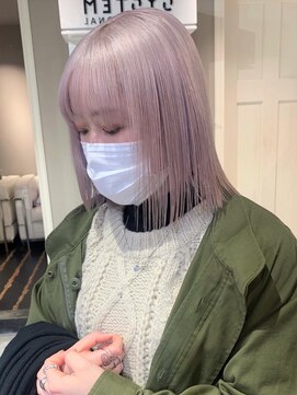 ベレーザ 渋谷(BELEZA) ba387ニュアンスカラー2wayバングヴェールカラーオン眉ショート