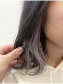 インナーホワイト/グレージュ/インナーカラー/ブリーチカラー