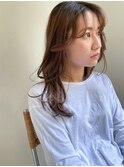 ゆるウェーブ×ナチュラルベージュ【伏見/丸の内/栄/髪質改善】