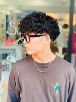 スウェル 船橋店(Swell)&nbsp;ハイライト/マッシュパーマ/ウルフ/アッシュブラック