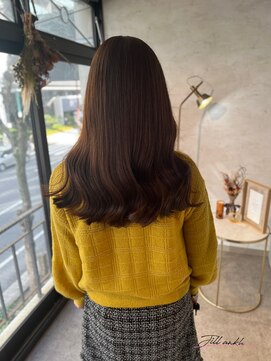 ジル アンク(Jill ankh) 《Jillankh 姫路駅前》ベージュブラウン　ロング　艶髪