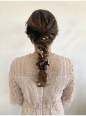 お呼ばれヘア編みおろし