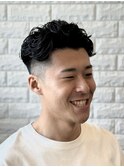 【カットホームスギノ】宮城リョータパーマ×フェードカット
