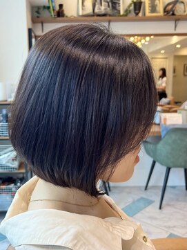 ロンド パルティール 大宮(Lond partir) 夏レイヤーカットウェットヘアオリーブベージュニュアンスパーマ