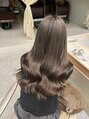 カノン(kanon hair&beauty) ブリーチ1回のオリーブグレージュです!