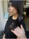 ロングの韓国風レイヤースタイル