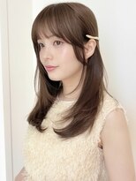 ローネス ギンザ(LONESS ginza)&nbsp;レイヤーカット/姫カットレイヤー/くすみベージュマロンベージュ