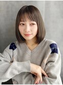 艶感ナチュラルストレートボブ