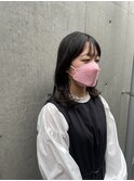 アンブレラカラー/ウェーブパーマ/こなれミディ/前髪/溝の口