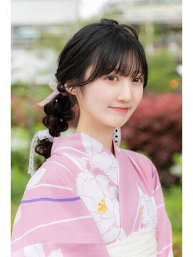 バサラ 池袋店(VASARA) ツインテアレンジ♪着物ヘア/浴衣ヘア/卒業式ヘア/成人式ヘア