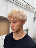 メンズ ホワイトブロンド