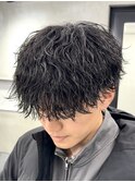 波巻きパーマ/広島メンズ/広島メンズサロン