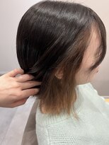 アウラヘアーサロン(aura hair salon)&nbsp;地毛風カラー×インナーベージュ