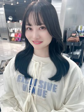 ブルーブラック×うるつや巻