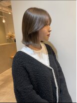 ザックジングウ 表参道(ZACC JINGU) 切りっぱなしボブ/ ベージュカラー/ブリーチなしカラー