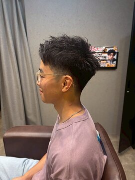 無造作アップバング