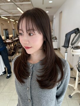 キアラ(Kchiara) 小顔レイヤー透明感カラーkchiara福岡新名敬子