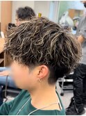 【リアルお客様スタイル】ハイライトスパイラルマッシュ