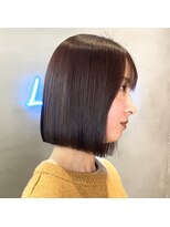 ロンドアジュール 横浜(Lond azur)&nbsp;丸みショートボブ/縮毛矯正/20代30代40代/顔周りカット