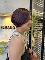 ロマーノ(ROMANO)&nbsp;【ROMANO】ショート×ワインレッド