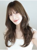 20代30代40代ハイレイヤーカット韓国くびれひし形シルエット409