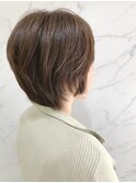 30代40代にも人気☆トップふんわりメリハリくびれショートボブ