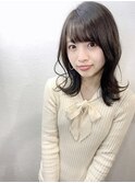 Saphir☆アッシュブラウン毛先パーマハネボブ「似合わせカット」